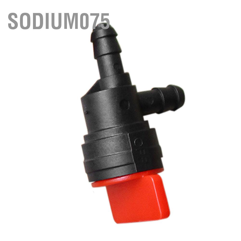 Sodium075 5PCS 90° Gas Fuel Shut Cut Off Valves 1/4 Inline for ATV Go Kart Mower Bike