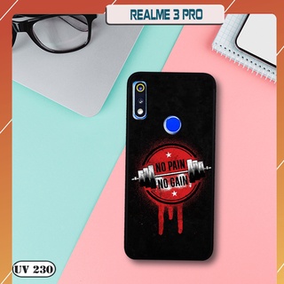 Ốp lưng nhám in hình 3d realme 3 pro