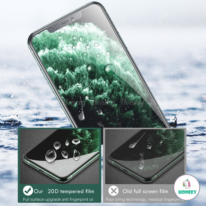 Kính Cường Lực 20d Viền Cong Bảo Vệ Màn Hình Cho iphone 15 pro max 11 14 13 12 pro max x xs 8 7 6 plus se 15 plus