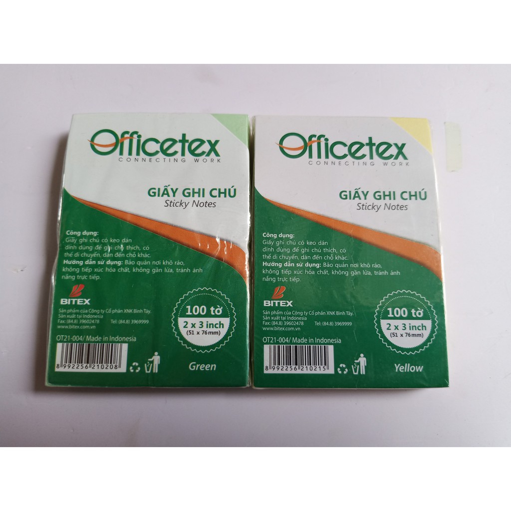 Giấy note 5 màu paster các size