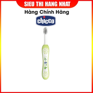 Bàn chải đánh răng Rùa con Chicco cho bé từ 6 tháng tuổi, thiết kế thông minh, xuất xứ Italy