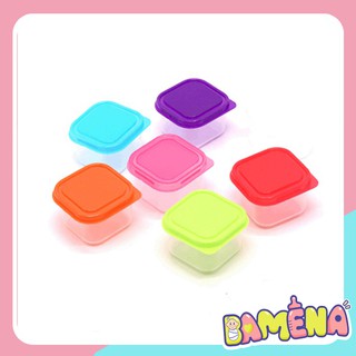  Hộp trữ đông, khay trữ đông có nắp 60ml đựng trữ đồ ăn dặm cho bé Bamena AD32
