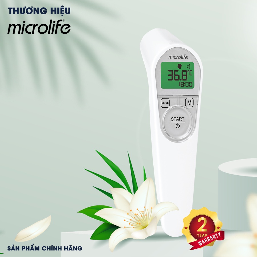 Nhiệt kế hồng ngoại đo trán Microlife NC200 | Đo thân nhiệt , đo vật thể , đo nhiệt độ môi trường