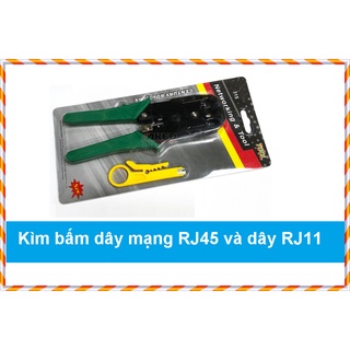 Kìm bấm dây mạng kiềm cắt bấm dây RJ45 và cáp điện thoại RJ11
