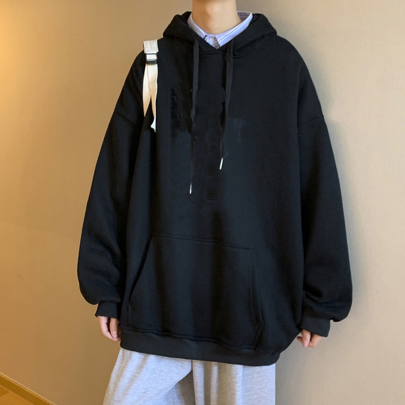 Áo Hoodie Nỉ Trơn Form Rộng Có Mũ 2S Clothing, Áo Hoodie Basic Unisex Màu Trắng Đen