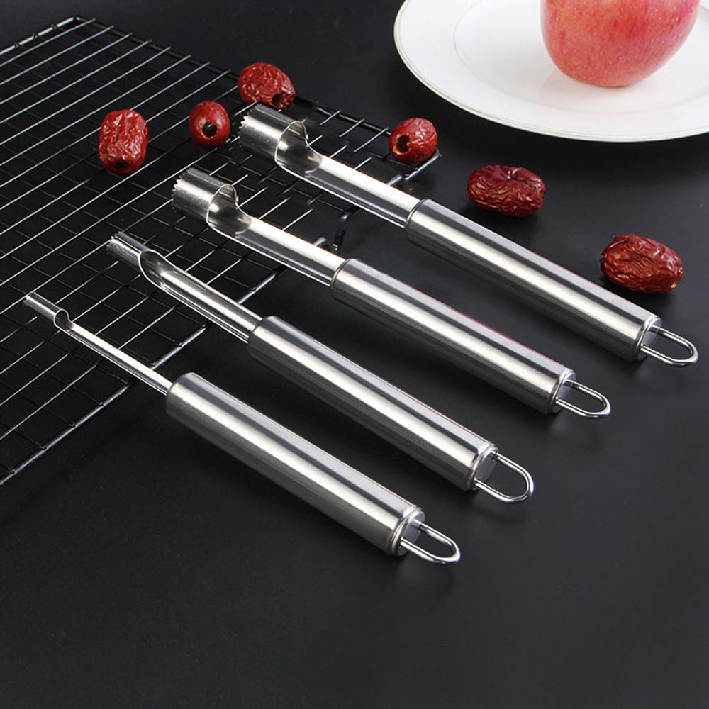 Set 4 dụng cụ lấy lõi hạt trái cây 4 cỡ đa năng bằng thép không gỉ
