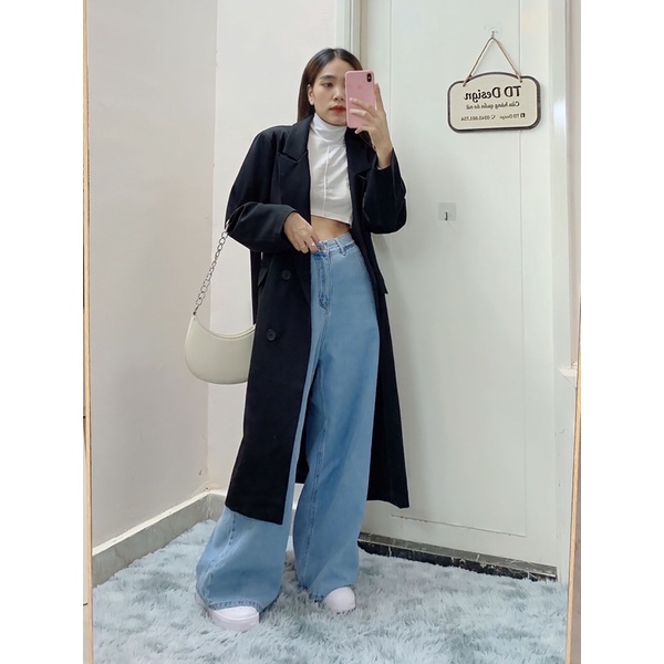 Áo khoác Mangto Oversize phong cách Hàn Quốc - TD Design
