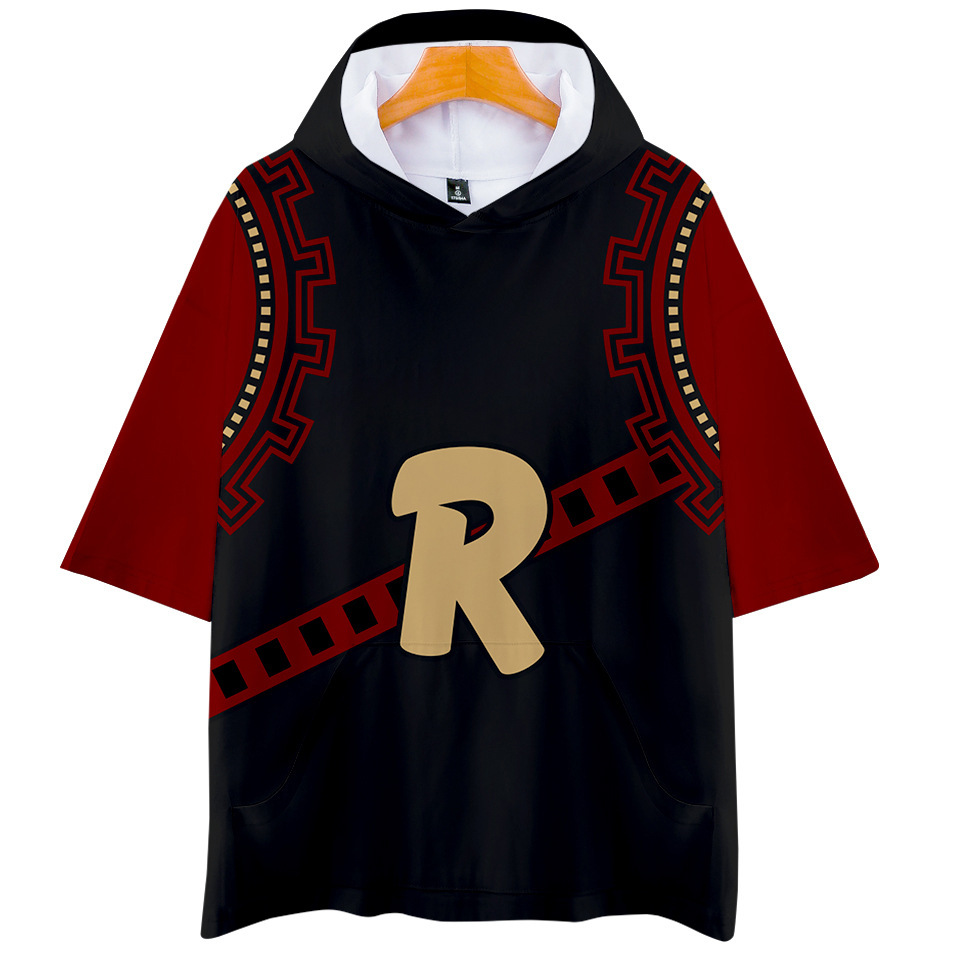 Áo Khoác Hoodie Tay Ngắn In Hình Anime My Hero Academia Izuku Shoto Katsuki Plus size Cho Halloween