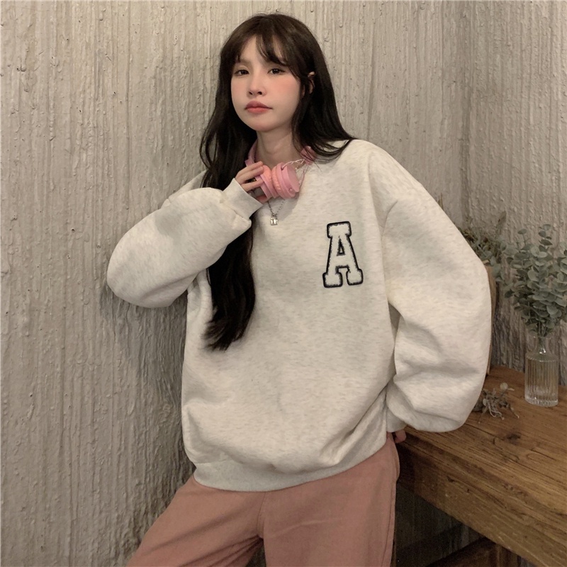 Áo sweater SUXI thiết kế dài tay mới thời trang theo phong cách Hàn Quốc dành cho nữ