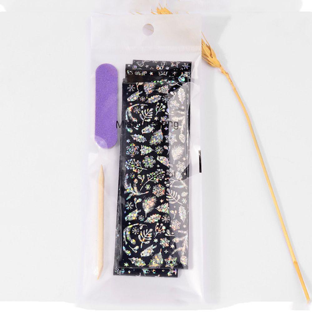 Set 4 Miếng Dán Họa Tiết Giáng Sinh 3D Trang Trí Móng Nghệ Thuật DIY
