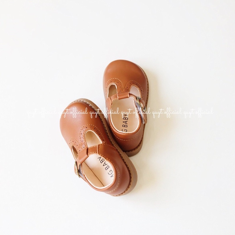 [Có sẵn/Ảnh thật/ Size21-30] Giày búp bê vintage bé gái 2 màu tiệm nhà Quýt