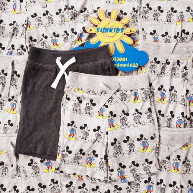 Quần Baby Gap mickey in màu và quần xám