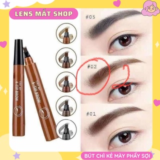 Bút chì trang điểm mày phẩy sợi 🔥 HÀNG LOẠI 1 🔥 chì kẻ mày phẩy sợi 4D cho hiệu ứng lông mày dài đẹp như thật