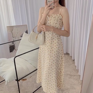 [CÓ SẴN] Đầm dây hoa nhí (có áo khoác ngoài)