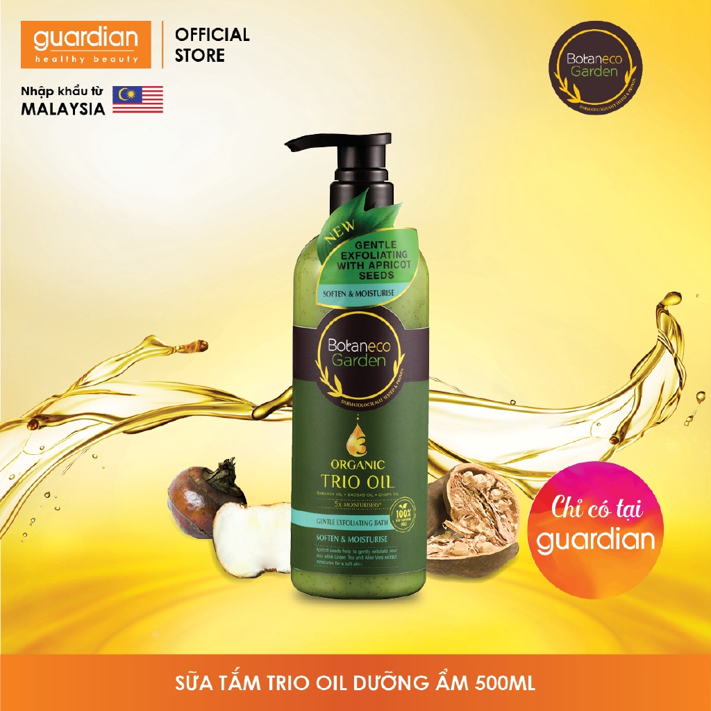 Sữa tắm tẩy tế bào chết Botaneco Garden dịu nhẹ mềm mại và dưỡng ẩm 500ml | BigBuy360 - bigbuy360.vn