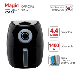 Mua  Mã ELHADEV giảm 4% đơn 300K  Nồi chiên nướng chân không đa năng Magic Korea A84 4.4 lít (Đen)