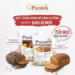 Bột trộn bánh mỳ ngũ cốc / bánh mỳ đen 1kg