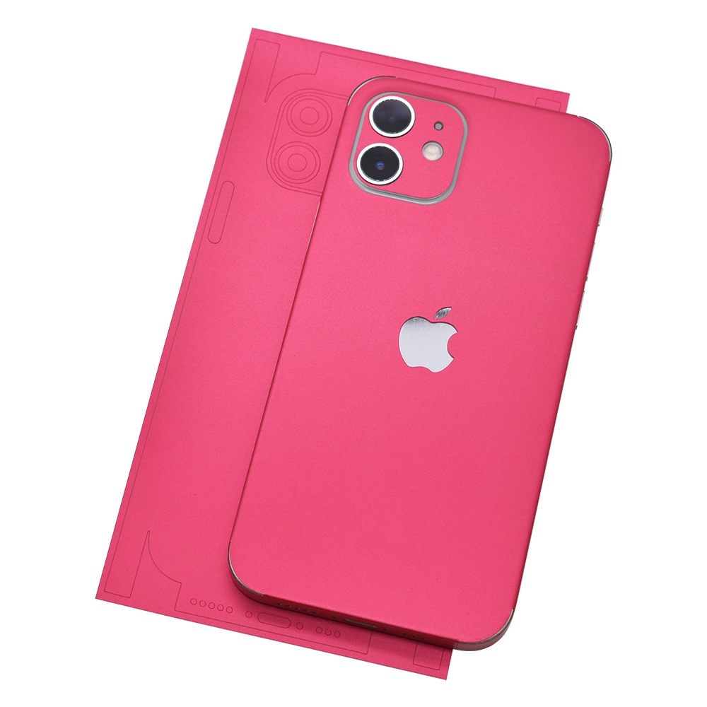 Miếng dán chống trầy xước bề mặt màu đỏ hồng cho iPhone 6 6s 7 8 Plus X Xs XR 11 12 13 Pro Max Mini SE2020