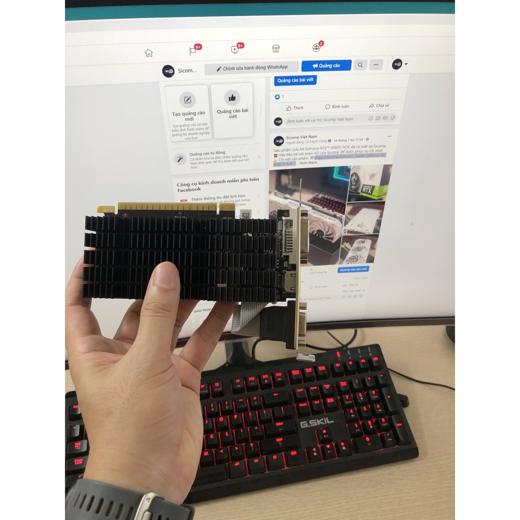 VGA Galax GeForce GT 710 GDDR3 2GB, new, bảo hành chính hãng 36th | BigBuy360 - bigbuy360.vn