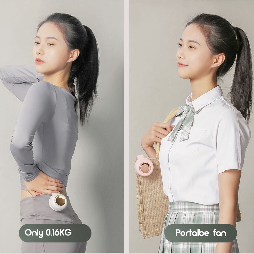 Quạt Usb Mini Cầm Tay Dễ Thương Có Thể Sạc Lại Kèm Kẹp Tiện Dụng