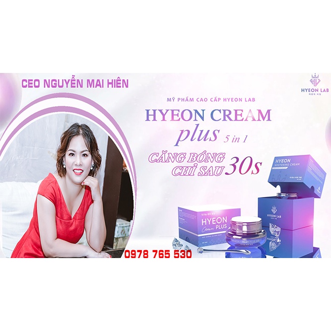 HYEON WHITENING CREAM PLUS 5 IN 1 | KEM DƯỠNG DA BAN NGÀY DÀNH CHO DA NHỜN DA NHẠY CẢM