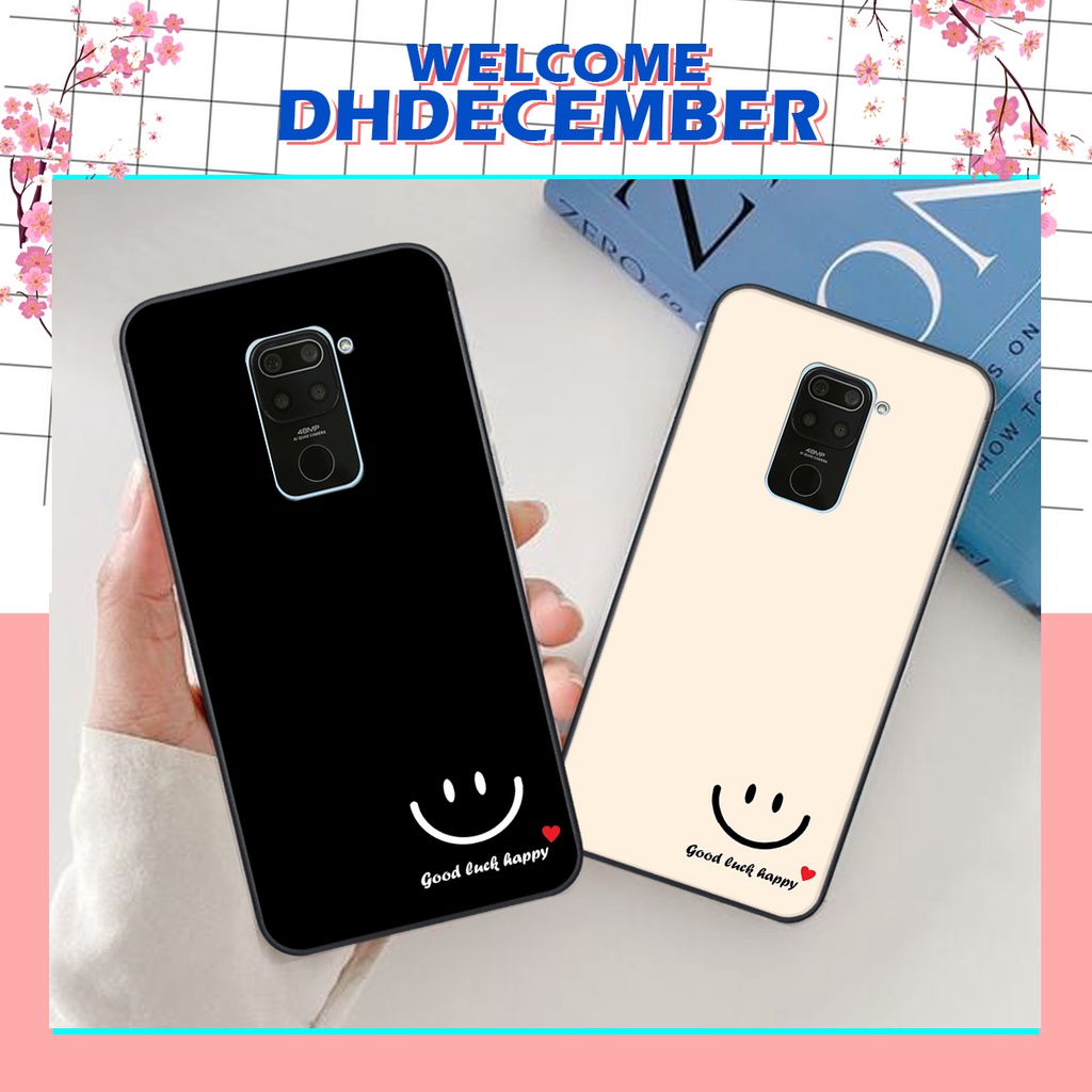 Ốp lưng Xiaomi REDMI NOTE 9 in hình nice ,good luck happy ốp xinh viền dẻo đẹp chất