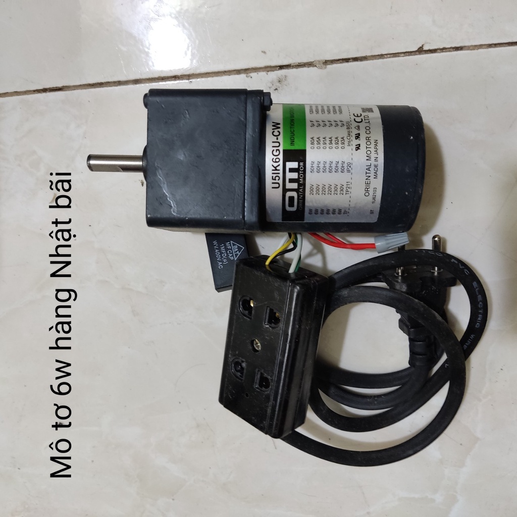 Mô tơ giảm tốc 220v 6w hàng Nhật bãi