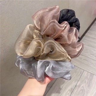 cột tóc scrunchies voan lấp lánh cao cấp C8
