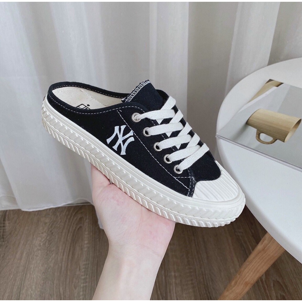 Sục MLB thể thao NY các màu , Sục sneaker nữ , Giày đạp gót hot nhất 2021