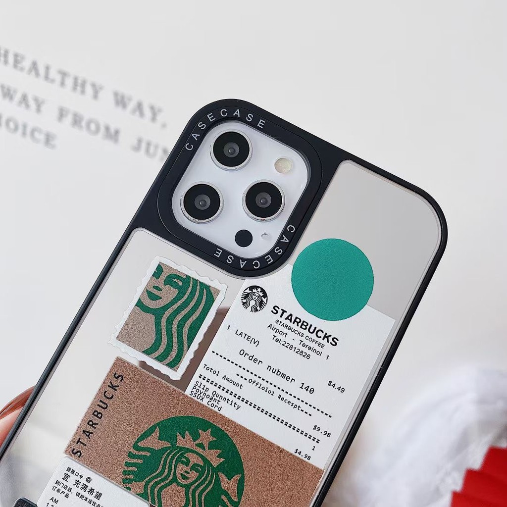STARBUCKS Ốp Lưng Tráng Gương In Hình Starbuck Cho Iphone12Mini 12promax 11 11pro Max Xr Xsmax Ix I8Plus I7