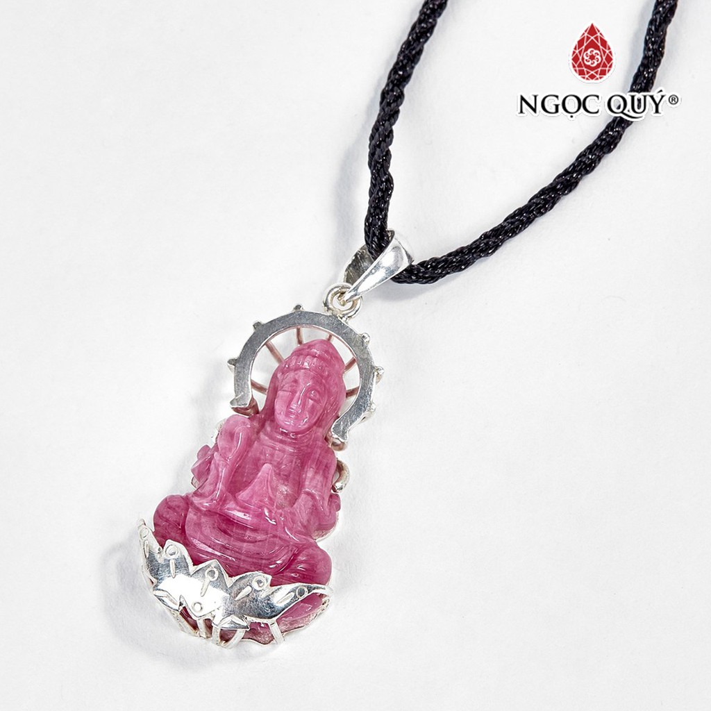 [Mã FARSBRT51 giảm 20k đơn từ 0Đ] Mặt dây chuyền phật bà quan âm đá ruby - Ngọc Quý