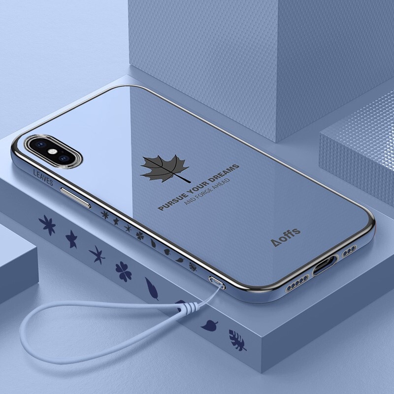 Compatible For Ốp Điện Thoại Silica Gel Viền Mạ Điện Chống Sốc Thích Hợp Cho Iphone X