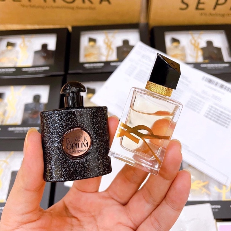 Set nước hoa mini Ysl Black Opium & Libre Eau De Pafum Duo 7,5ml