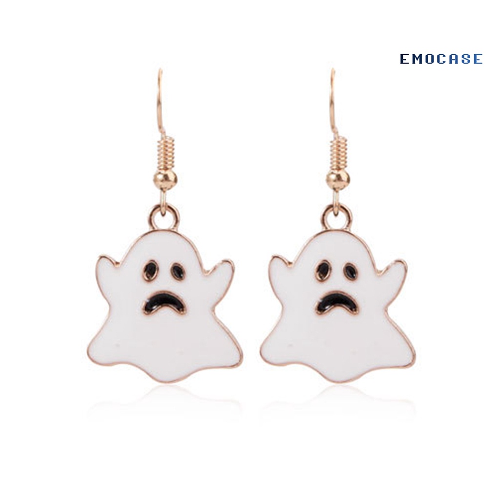 1 Đôi Bông Tai Dáng Dài Họa Tiết Halloween Vui Nhộn