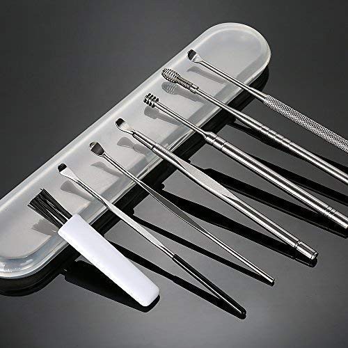 Bộ Dụng Cụ Ráy Tai 7 Món Chất Liệu Inox Sử Dụng An Toàn.