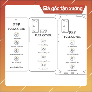 Dán dẻo PPF Samsung S20 FE