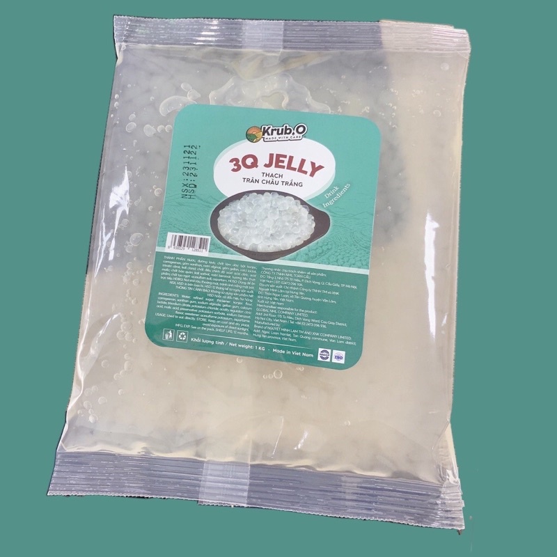 Trân châu trắng 3Q Jelly dai giòn sần sật - Nguyên liệu pha chế cao cấp TẠP HÓA MẸ JUNE