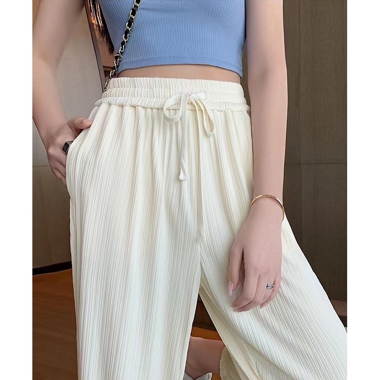 Quần ZHELIHANGFEI có dây rút thiết kế mới cao cấp thời trang dành cho nữ