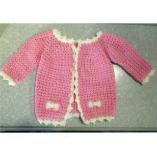 Áo khoác móc len cho bé