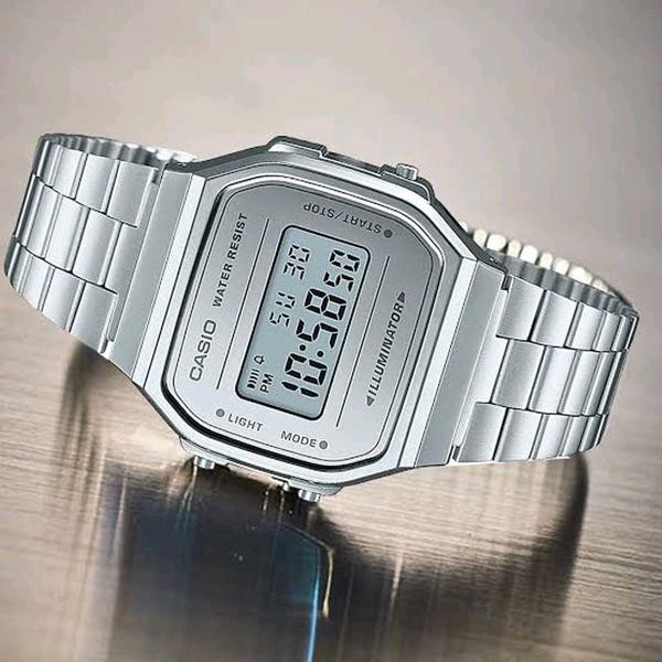 Đồng hồ Nam Nữ Unisex Casio A168WECM-5DF, A168WEGB-1BDF, A168WEM-7DF chính hãng, giá rẻ