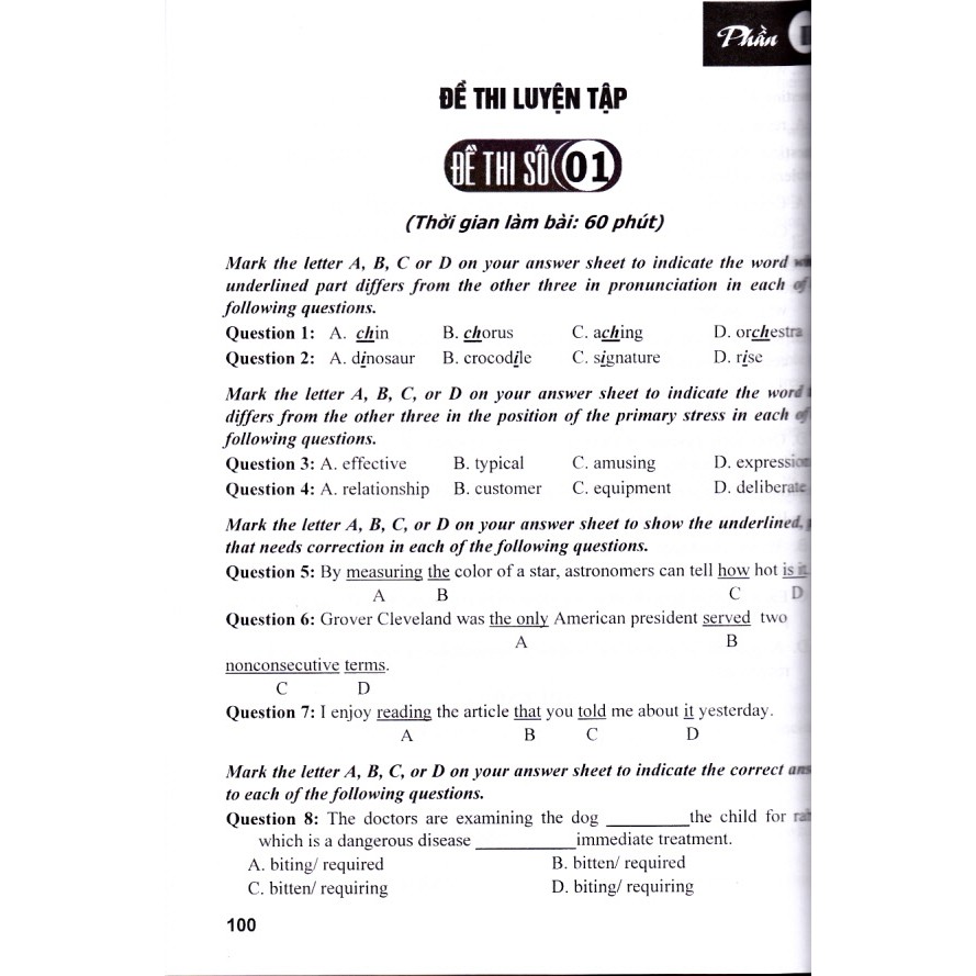 Sách - 54 Bộ đề tiếng anh luyện thi THPT Quốc gia - phương pháp trắc nghiệm (năm 2019)