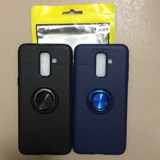Ốp lưng dẻo Galaxy J8 2018 Auto focus kiêm nhẫn iring
