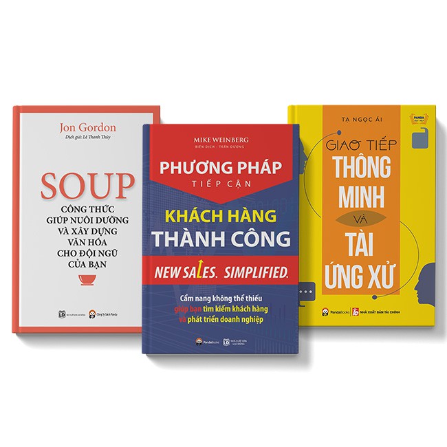 Sách COMBO 3 cuốn Phương pháp tiếp cận khách hàng + Giao tiếp thông minh và tài ứng xử + Soup Công thức nuôi dưỡng