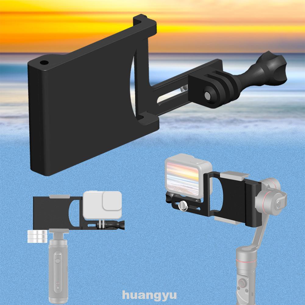 Switch Mount Plate Aluminum Alloy Lightweight Ergonomic Black Vlog Gimbal Adapter For Gopro Hero