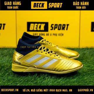 Giày bóng đá predator 19.3 đồng vạch xám đế boost cao cổ tf