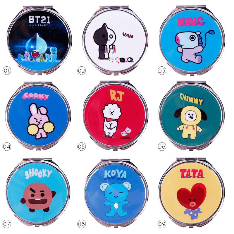 Gương trang điểm KPOP BTS bt21