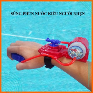 Súng Phun Nước Đồ Chơi Kiểu Người Nhện Bắn Tơ Cực Chất Cực Độc