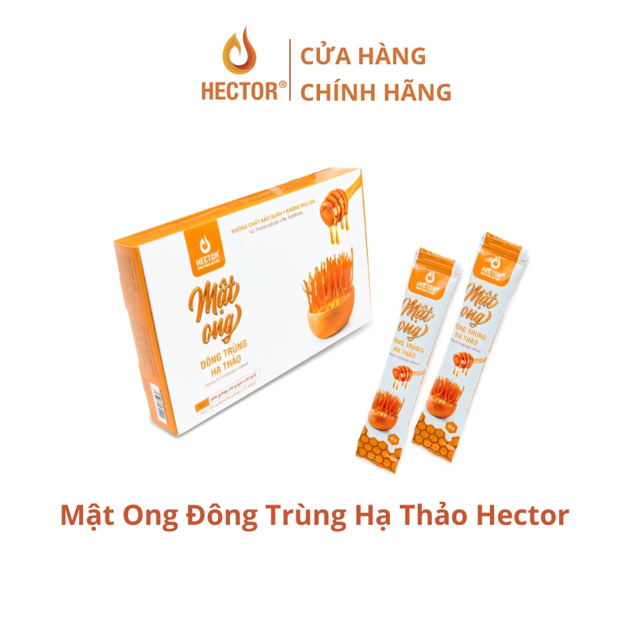Mật ong đông trùng hạ thảo Hector hỗ trợ tăng cường sức khỏe (20 gói/ Hộp)