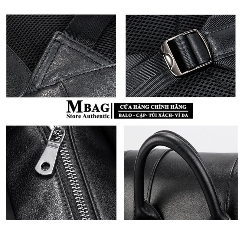 Balo nam, Balo da thời trang MFashion MF366 da cao cấp, chống thấm nước, size lớn