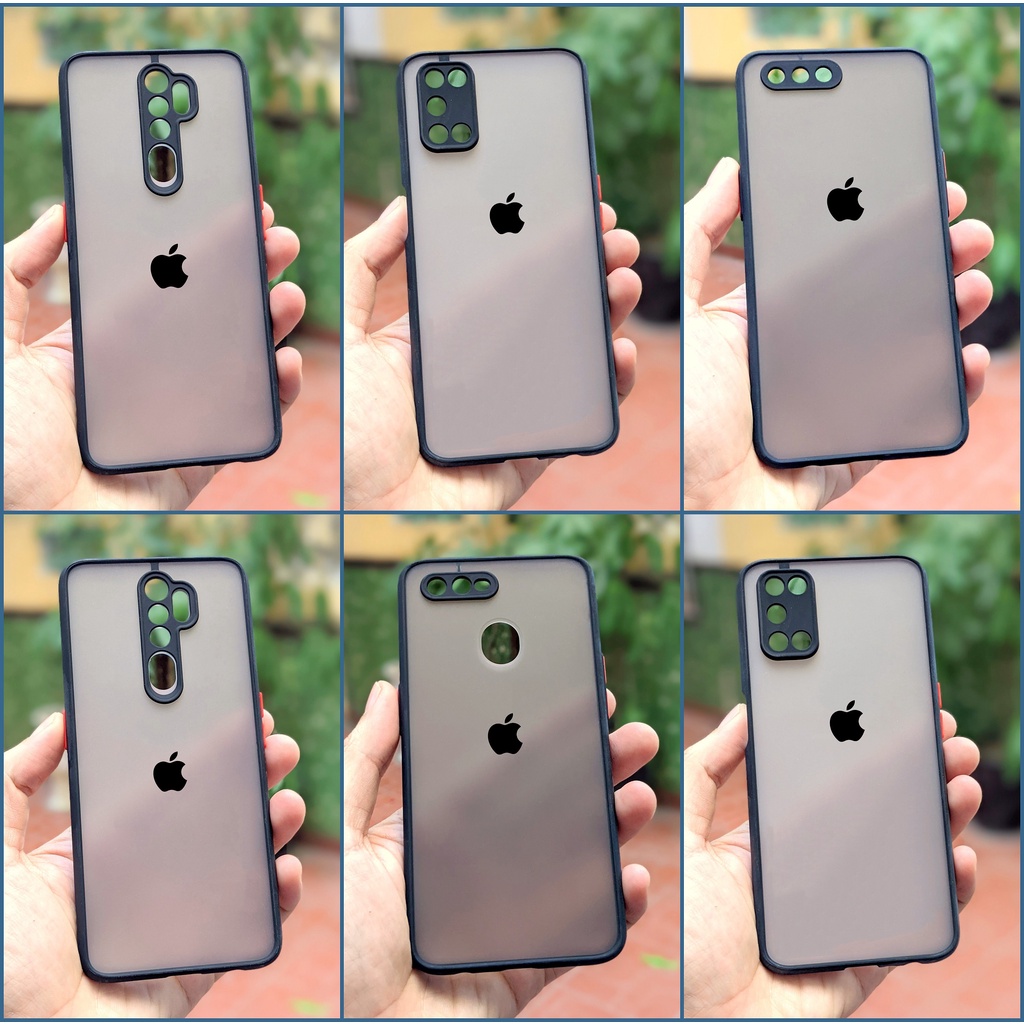 Ốp Lưng Viền Dẻo, Hình Táo, Bảo Vệ Camera OPPO A3s, A5, A12e, A5s, A7, A12, A5 2020, A9 2020, A52, A92